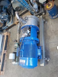 הומוגנייזר רציף 10 כ"ס, דאבל ג'קט, כניסה 3 צול יציאה 2 צול