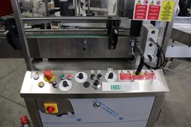 מכונת תוויות ראש אחד, גובה תווית 15 ס"מ. תוצרת איטליה