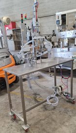 מכונת מילוי גרביטציה 2 ראשים פנאומטית מלאה